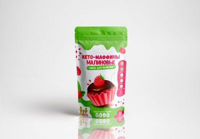 Кето маффины с малиной — смесь для выпечки без сахара и глютена